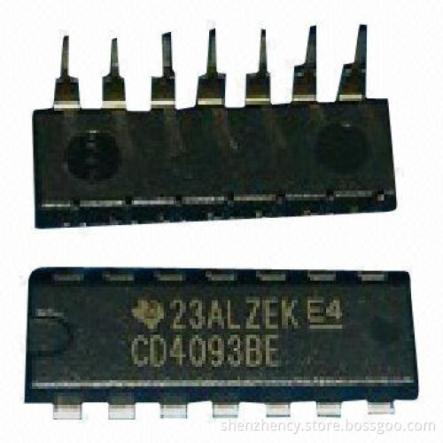 IC Quad NAND Schmitt Triggers 14-DIP, 3 to 18V Voltage